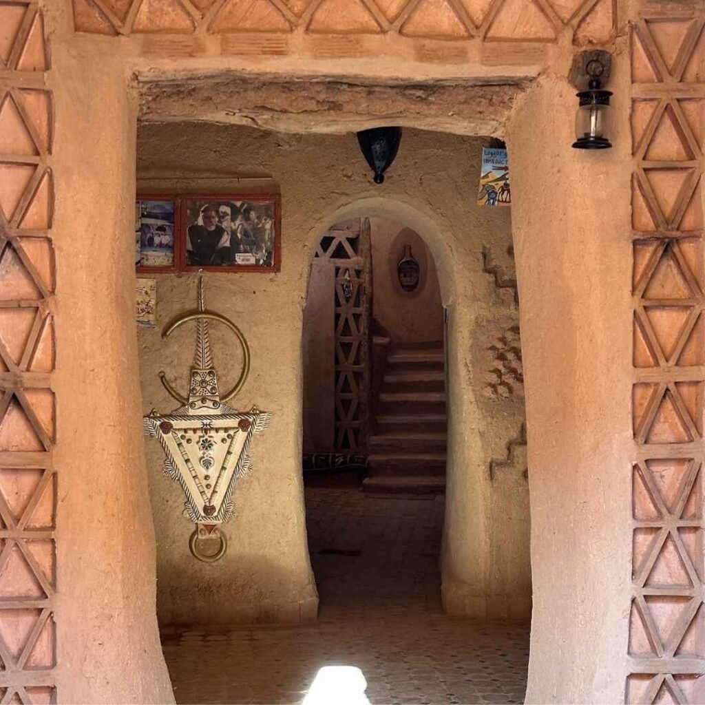 Interior of a traditional kasbah during 4 Days Tour from Marrakech to Merzouga