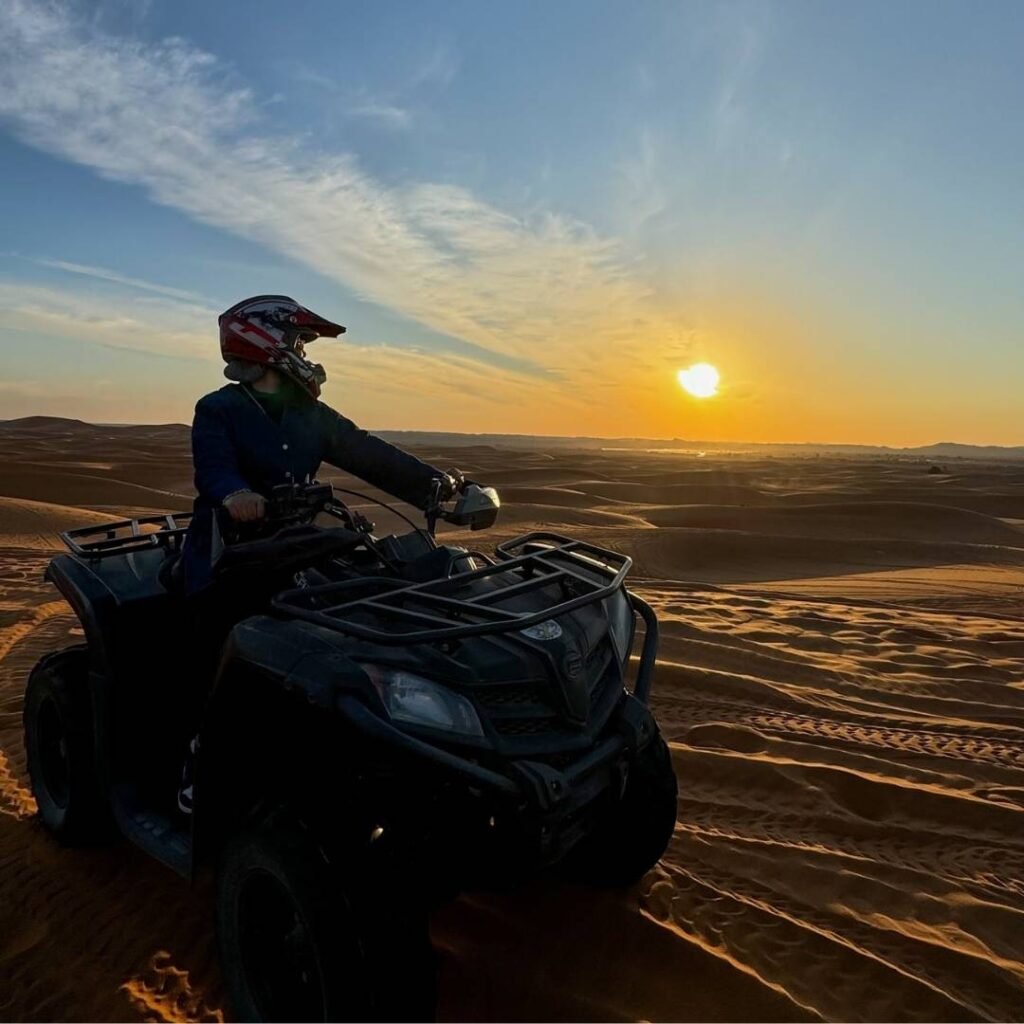 Quad biking in Sahara Desert during 4 Days Tour from Marrakech to Merzouga